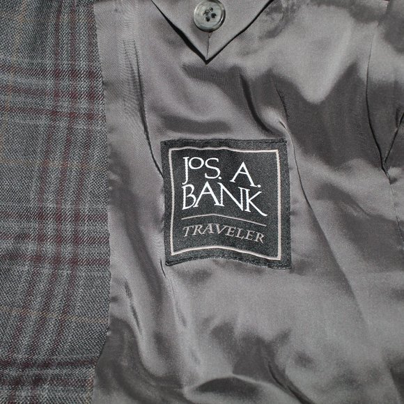 Jos. A. Bank Traveler NWT Men 44R Natural Stretch Tailored Fit Sport Coat Blazer - Picture 12 of 12